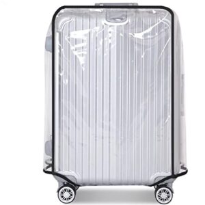 JenKin Luggage Protector Suitcase Cover PVC Waterproof Travel Suitcase Fits Most 20" 22" 24" 26" 28" (30'')