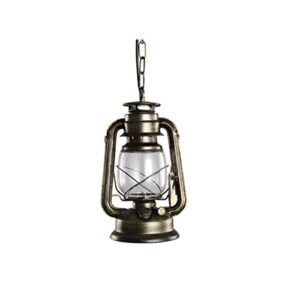 retro lanterne pendant lighting metal glass shade kerosene ceiling light pendant lamp