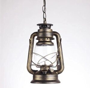 retro lanterne pendant lighting metal glass shade kerosene ceiling light pendant lamp,bronze finish