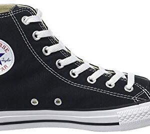 Converse M9160- Chuck Taylor All Star High Top Unisex Black White Sneakers, 10.5