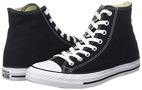 Converse M9160- Chuck Taylor All Star High Top Unisex Black White Sneakers, 10.5