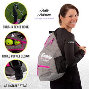 Franklin Sports Pickleball Bags - Pickleball Sling Bag Backpack for Gear + Equipment - Pickleball Bag for Men + Women - Holds Paddles, Pickleballs + Accessories - Official US Open Pickleball Bag