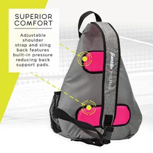 Franklin Sports Pickleball Bags - Pickleball Sling Bag Backpack for Gear + Equipment - Pickleball Bag for Men + Women - Holds Paddles, Pickleballs + Accessories - Official US Open Pickleball Bag