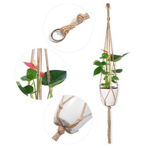 Plant Hangers Indoor Macrame Hanging Planter Holder 6 Pack, 3 Sizes