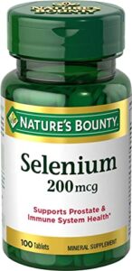 nature's bounty selenium 200mcg, 100 capsules