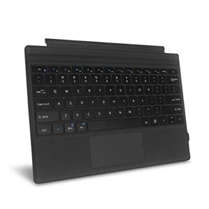 fintie type cover for microsoft surface pro 7 plus/pro 7 / pro 6 / pro 5 / pro 4 / pro 3, ultrathin portable wireless bluetooth keyboard with built-in rechargeable battery (black)
