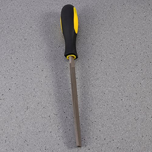 UEETEK 6-inch Hardened Steel File Flat Metal File Sharpening Tools with Comfortable Hand Grip Handles