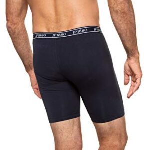 JP 1880 Menswear Big & Tall Plus Size L-8XL Stretch Cotton Long Leg Boxer Briefs Navy Blue 62/64 711242 70