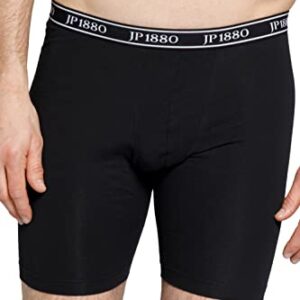 JP 1880 Menswear Big & Tall Plus Size L-8XL Stretch Cotton Long Leg Boxer Briefs Black 50/52 711242 10