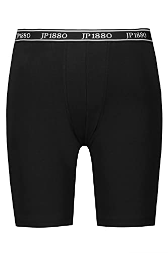 JP 1880 Menswear Big & Tall Plus Size L-8XL Stretch Cotton Long Leg Boxer Briefs Black 50/52 711242 10