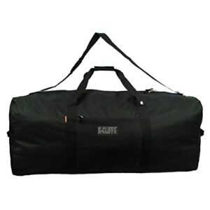 heavy duty cargo duffel large sport gear drum set equipment hardware travel bag rooftop rack bag (24" x 12" x 12", black)