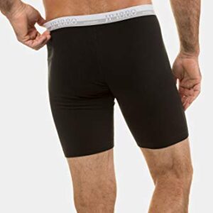 JP 1880 Menswear Big & Tall Plus Size L-8XL Stretch Cotton Long Leg Boxer Briefs Black 54/56 711242 10