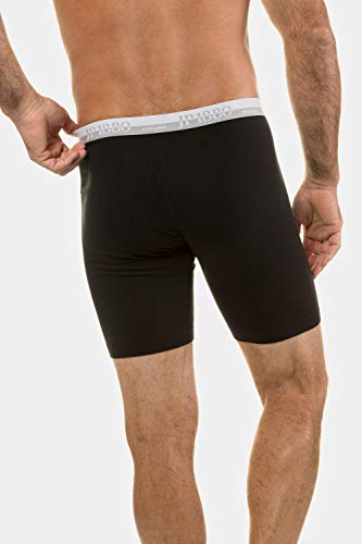 JP 1880 Menswear Big & Tall Plus Size L-8XL Stretch Cotton Long Leg Boxer Briefs Black 54/56 711242 10