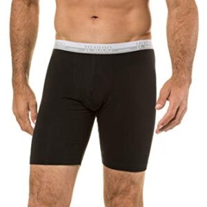 JP 1880 Menswear Big & Tall Plus Size L-8XL Stretch Cotton Long Leg Boxer Briefs Black 54/56 711242 10