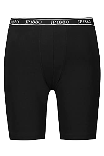 JP 1880 Menswear Big & Tall Plus Size L-8XL Stretch Cotton Long Leg Boxer Briefs Black 54/56 711242 10