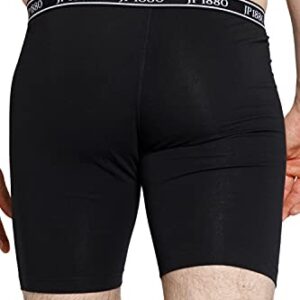 JP 1880 Menswear Big & Tall Plus Size L-8XL Stretch Cotton Long Leg Boxer Briefs Black 54/56 711242 10