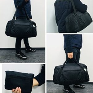 HOLYLUCK Foldable Travel Duffel Bag For Women & Men Luggage Great for Gym (Navy Blue) One_Size