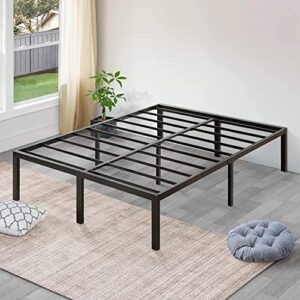 SLEEPLACE 18 Inch High Profile Heavy Duty Steel Slat / Mattress Foundation / Bed Frame, California King