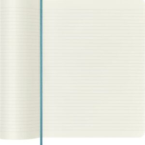 Moleskine Classic Notebook, Soft Cover, XL (7.5" x 9.5") Ruled/Lined, Reef Blue, 192 Pages