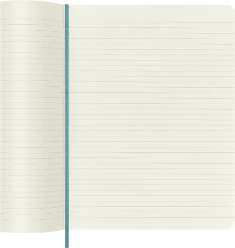 Moleskine Classic Notebook, Soft Cover, XL (7.5" x 9.5") Ruled/Lined, Reef Blue, 192 Pages