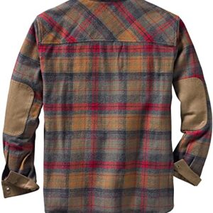 Legendary Whitetails Men's Standard Harbor Heavyweight Flannel Shirt, Smokey Mountain Plaid, Large