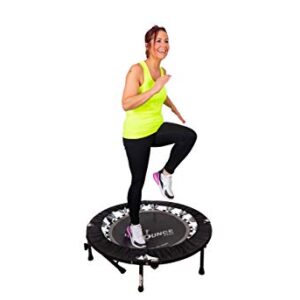 Maximus HIIT Bounce PRO USA | Exercise Trampoline for Adults | Folding Rebounder with Flat or Incline | Plus DVDs for Fitness & Weight Loss and Free Online Video’s | Max 400lbs | Already Assembled