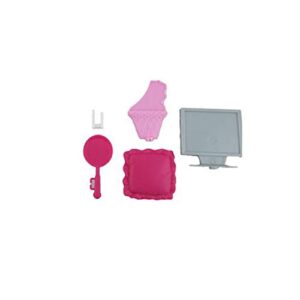 Replacement Parts for Barbie Glam Vacation House - X7945 Barbie Doll Size Accessories ~ TV, Kitchen Supplies, Pillow, Flowers and More