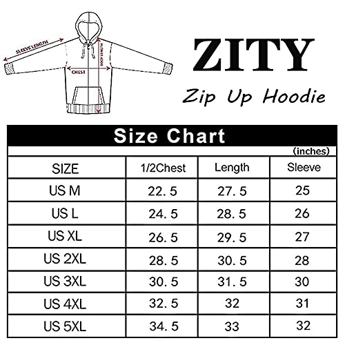 Sweatshirts for Men Zipper Hoodie, Fleece Lining Sweater Jacket Black Large