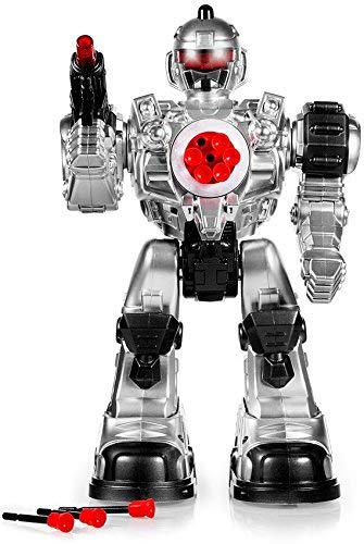 Play22 Remote Control Robot Toy - Robots for Kids Superb Fun Toy - Toy Robot Shoots Missiles Walks Talks & Dances with Flashing Lights 10 Functions - Best RC Robot Gift for Boys and Girls -Original