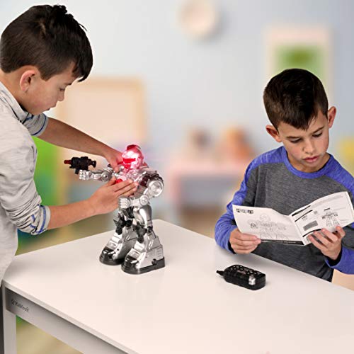 Play22 Remote Control Robot Toy - Robots for Kids Superb Fun Toy - Toy Robot Shoots Missiles Walks Talks & Dances with Flashing Lights 10 Functions - Best RC Robot Gift for Boys and Girls -Original