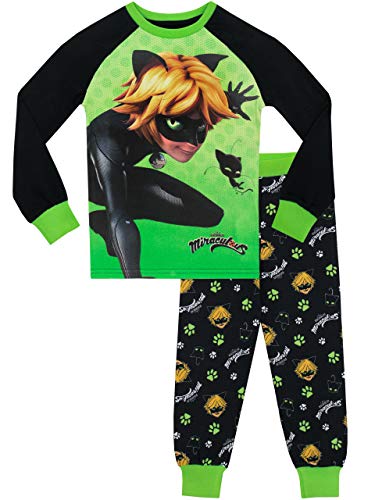 Miraculous Ladybug Boys' Cat Noir Pajamas Size 8 Multicolored