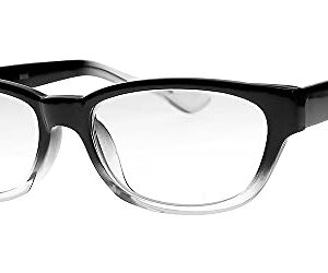 Clear Glass Reading Glasses Real Glass Lenses in Stylish Acetate Frame Available in Reading Magnification +0.25 to +3.00 (+2.75)