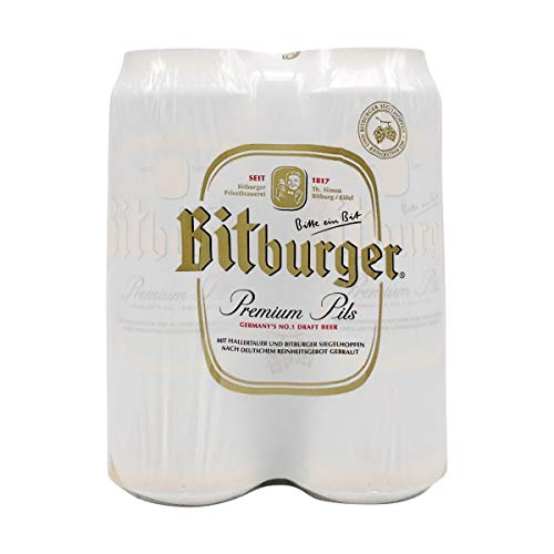 Bitburger Pilsner Beer 4% ABV, 16.9 oz, 4 pk