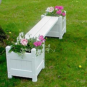 bestnest dura-trel small planter boxes and seat package