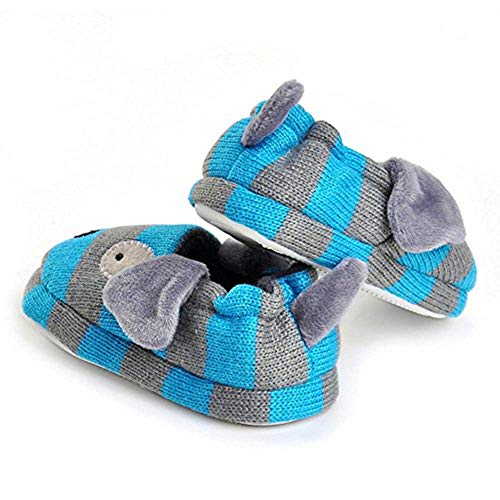 Enteer Baby Boys' Doggy Slipper 11-12 M US Little Kid