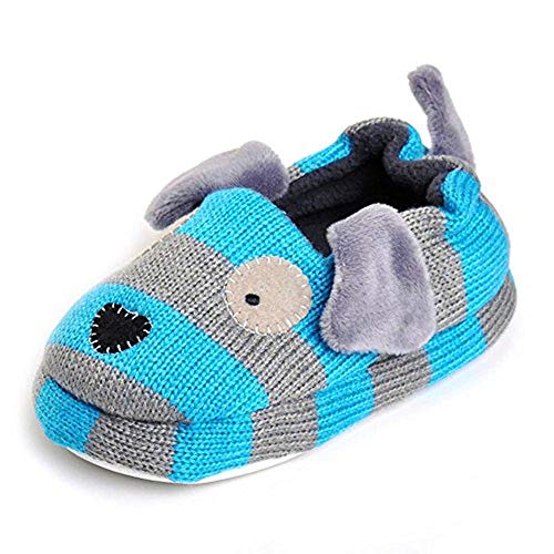 Enteer Baby Boys' Doggy Slipper 11-12 M US Little Kid