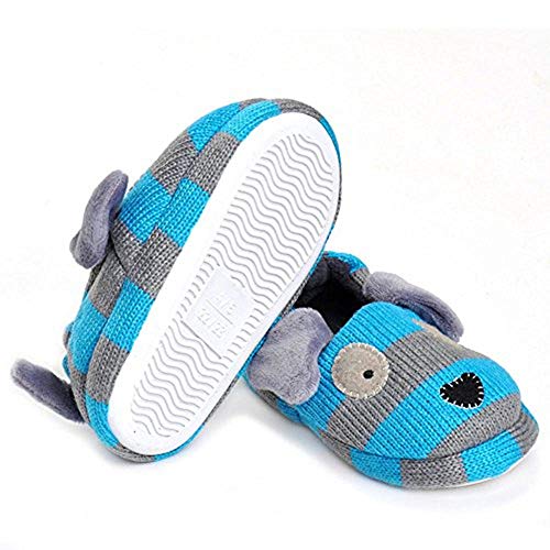 Enteer Baby Boys' Doggy Slipper 11-12 M US Little Kid