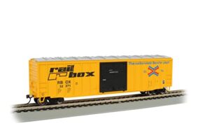 bachmann hobby train freight cars, prototypical yellow