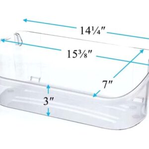 UPGRADE 240356402 Refrigerator Door Bin Replacement Part, Compatible with Frigidaire Refrigerator Door Shelf FGUS2642LF2 FRS6LF7JS0 FGUS2642LF1 LGUS2642LP0 LGUS2642LF1 LFSS2612TE0 Door Bin