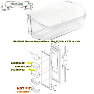 UPGRADE 240356402 Refrigerator Door Bin Replacement Part, Compatible with Frigidaire Refrigerator Door Shelf FGUS2642LF2 FRS6LF7JS0 FGUS2642LF1 LGUS2642LP0 LGUS2642LF1 LFSS2612TE0 Door Bin