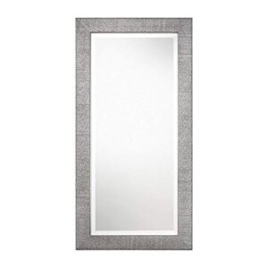 uttermost tulare metallic silver 24" x 48" wall mirror