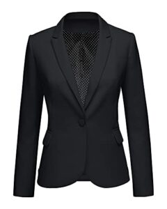 lookbookstore jackets casual blazers for women fashion 2023 black jacket suit notched lapel work office jacket suit 2023 office clothes size medium women blazer size 8 size 10