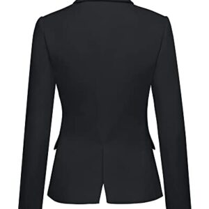 LookbookStore Jackets Casual Blazers for Women Fashion 2023 Black Jacket Suit Notched Lapel Work Office Jacket Suit 2023 Office Clothes Size Medium Women Blazer Size 8 Size 10