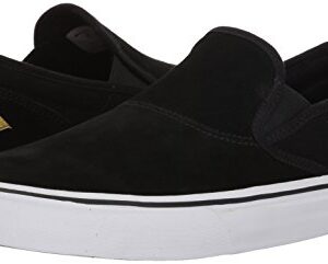 Emerica mens Wino G6 Slip-on Skate Shoe, Black/White/Gold, 9.5 US