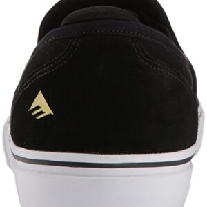 Emerica mens Wino G6 Slip-on Skate Shoe, Black/White/Gold, 9.5 US