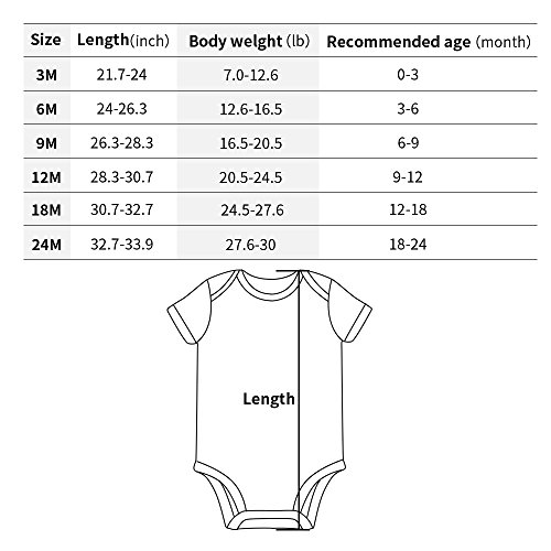 Rocksir Funny Slogan Super Soft Cotton Comfy Baby Short Sleeve Bodysuit (dad1, 12m)