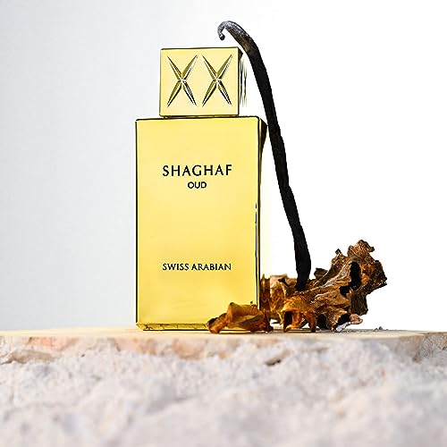 Swiss Arabian Shaghaf Oud - Luxury Products From Dubai - Long Lasting And Addictive Personal EDP Spray Fragrance - A Seductive Signature Aroma - The Luxurious Scent Of Arabia - 2.5 Oz