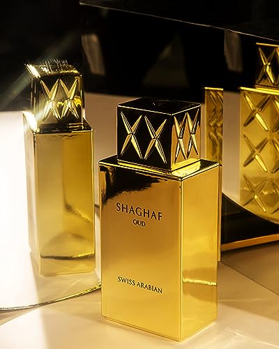 Swiss Arabian Shaghaf Oud - Luxury Products From Dubai - Long Lasting And Addictive Personal EDP Spray Fragrance - A Seductive Signature Aroma - The Luxurious Scent Of Arabia - 2.5 Oz