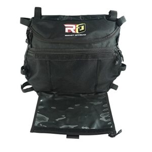 rocket offroad ro-utv-rb black overhead storage & map bag for rzr