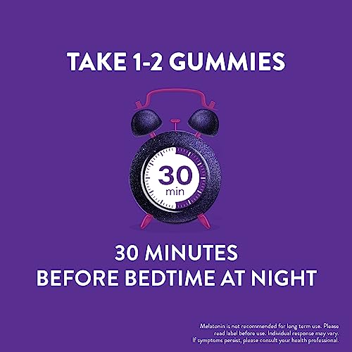 ZzzQuil PURE Zzzs, Melatonin Sleep Aid Gummies with Lavender, Valerian Root and Chamomile, Natural Wildberry Vanilla Flavor, Non-Habit Forming, Drug-Free, 48 Count